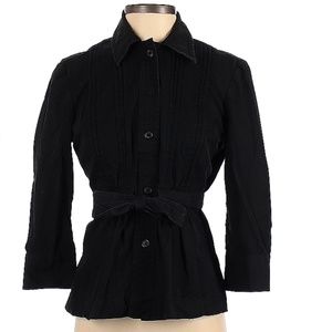 Lucky Brand long sleeve button down, belted blouse